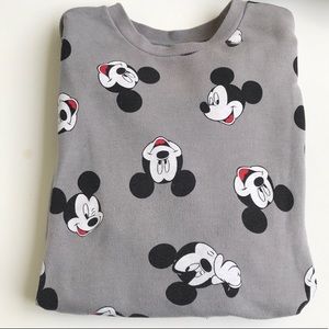 Mickey mouse graphic all over print sweatshirt